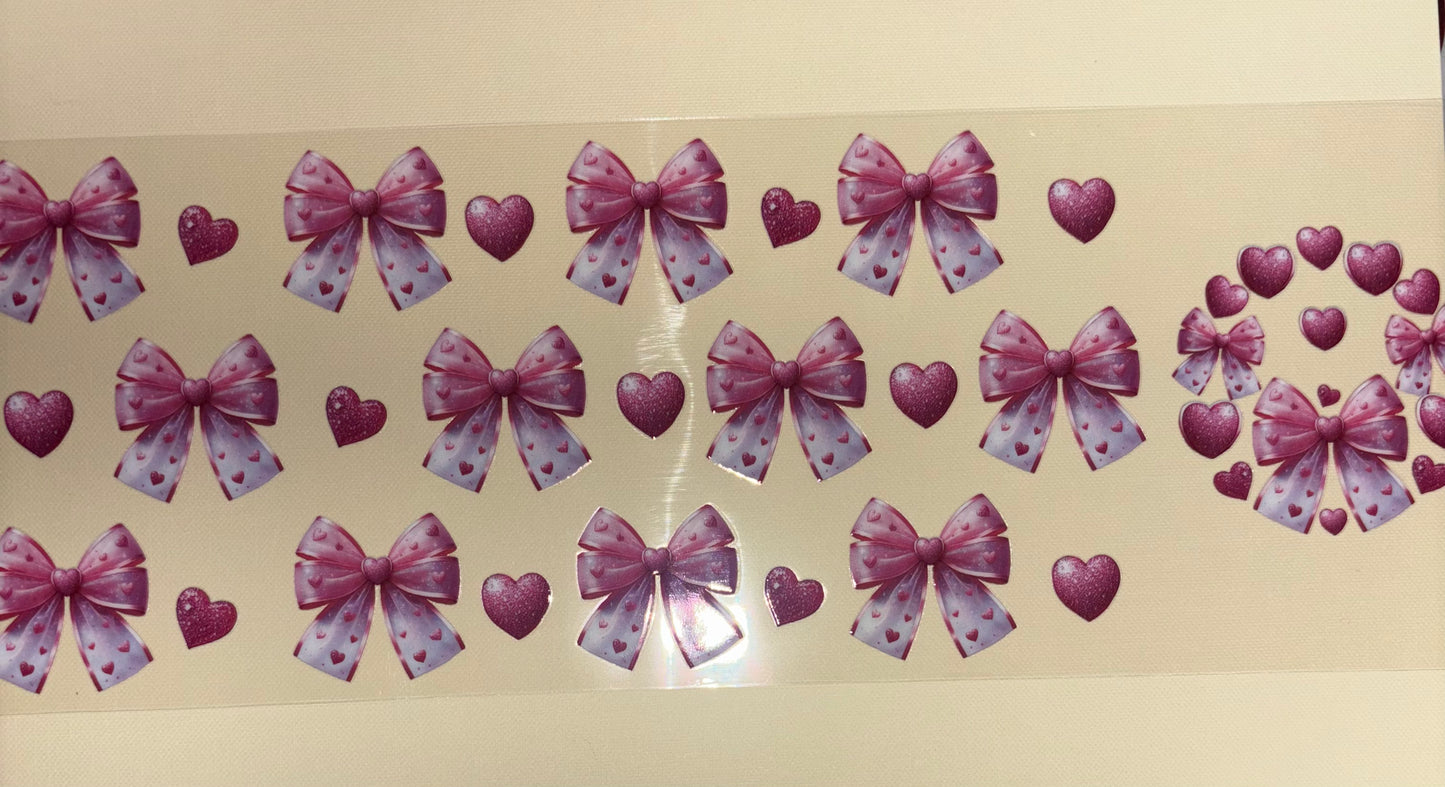 Bows uv dtf wrap ( DOUBLE SIDED ) w/ lid wrap
