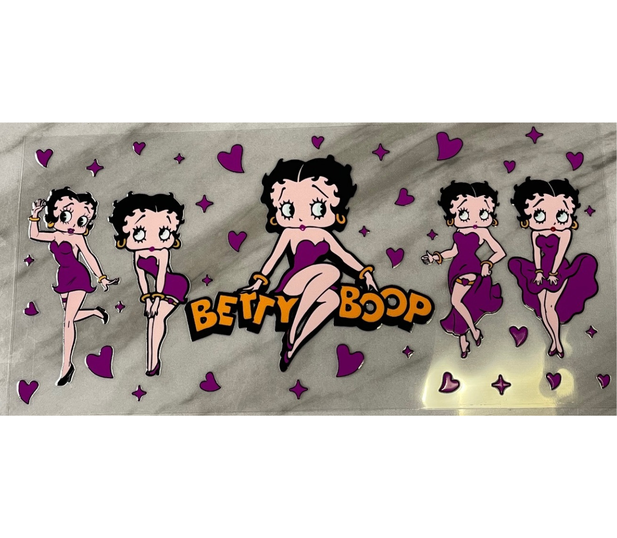 Betty purple uv dtf wrap ( DOUBLE SIDED )