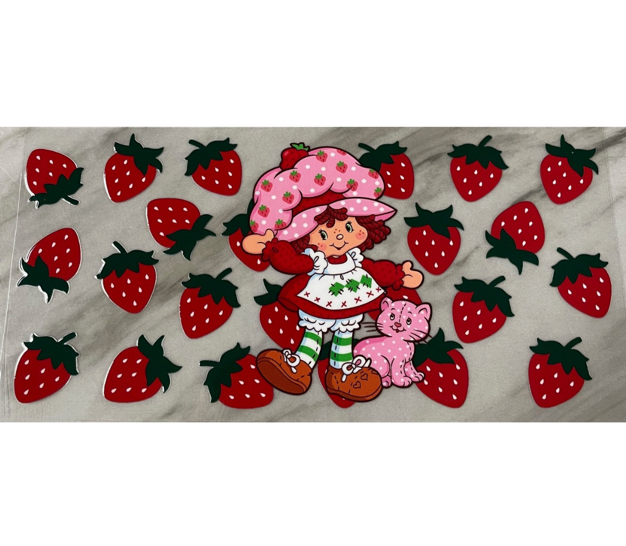 strawberry uv dtf wrap ( DOUBLE SIDED )