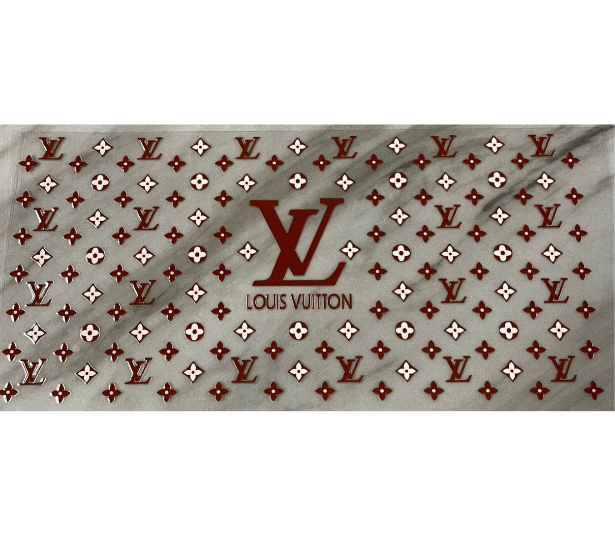 brown design uv dtf wrap ( DOUBLE SIDED )