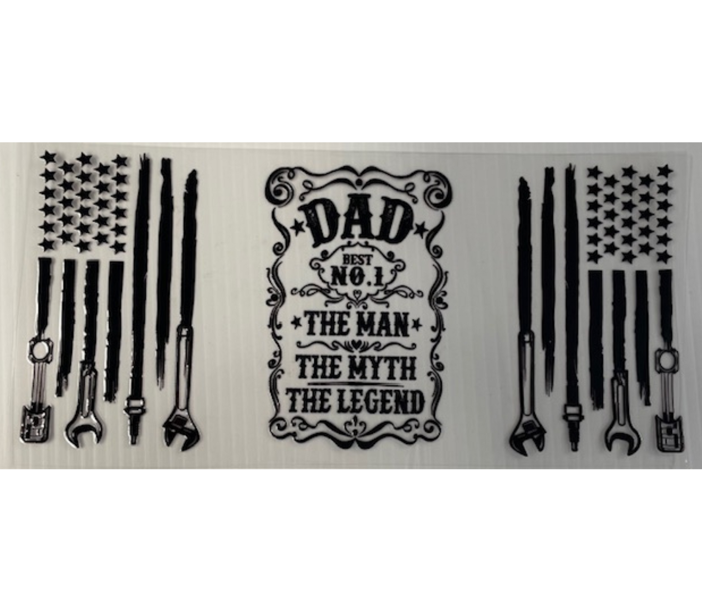 Dad legend uv dtf wrap ( DOUBLE SIDED )
