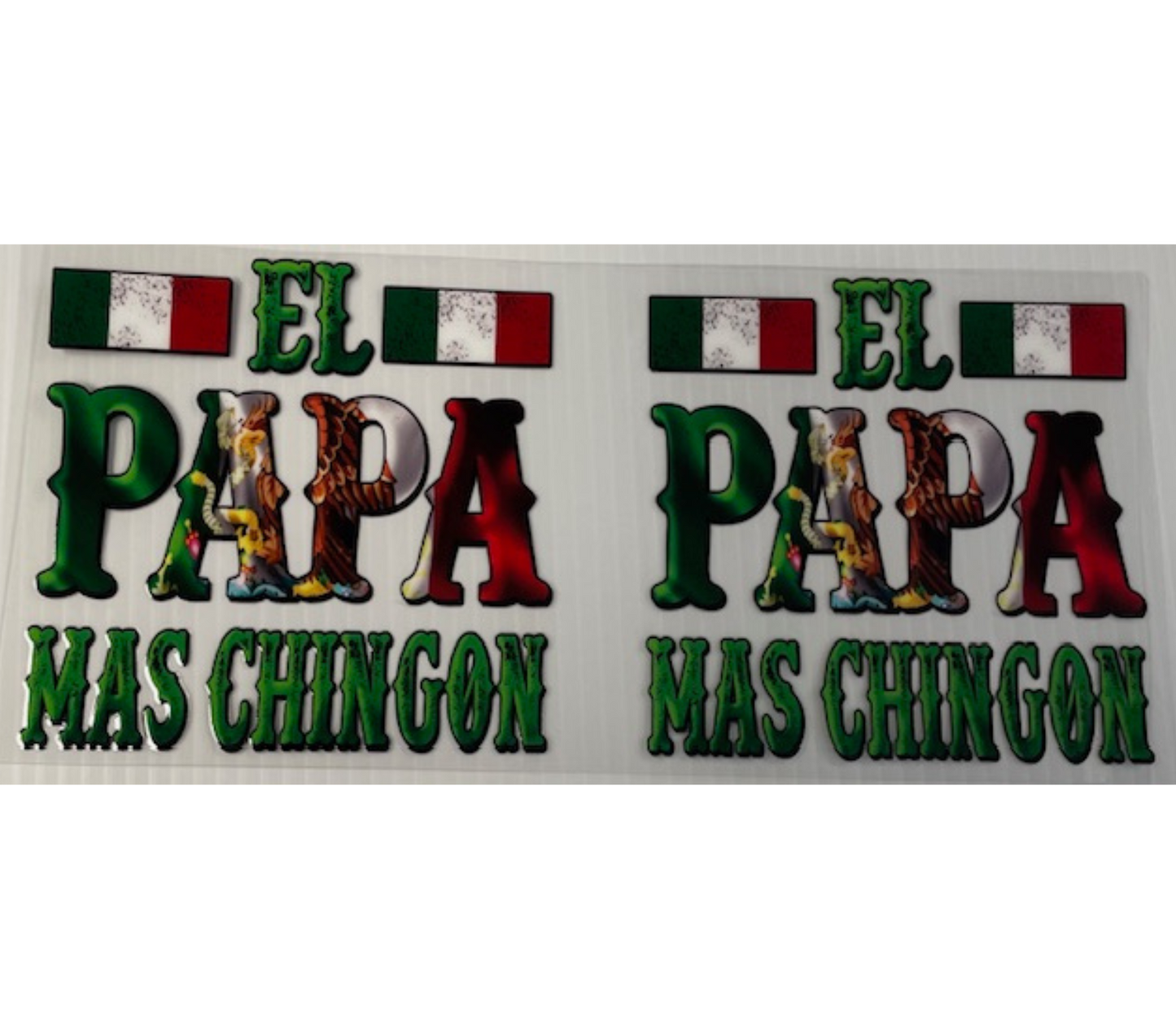 Papa chingon uv dtf wrap ( DOUBLE SIDED )