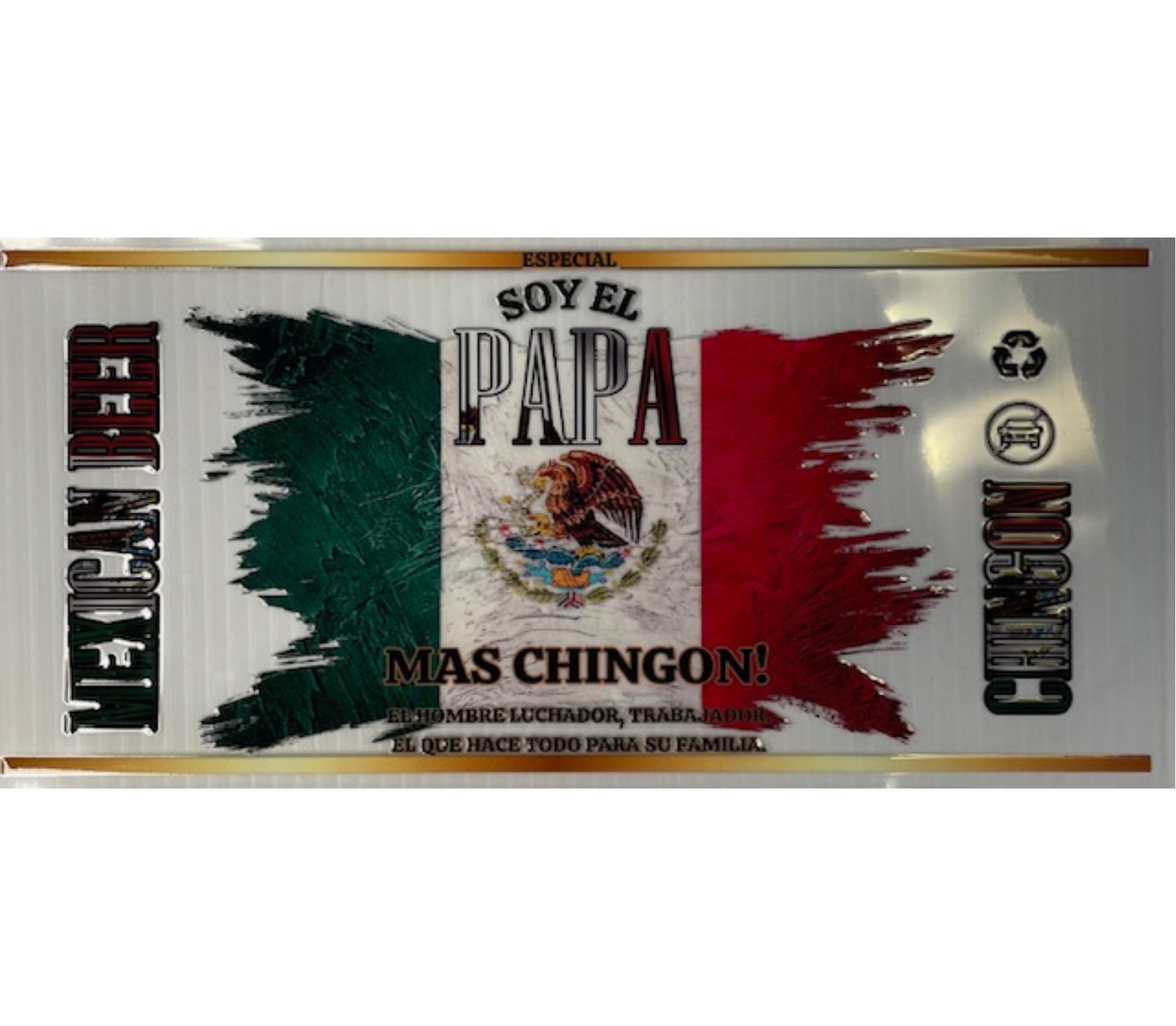Soy el papa uv dtf wrap ( DOUBLE SIDED )