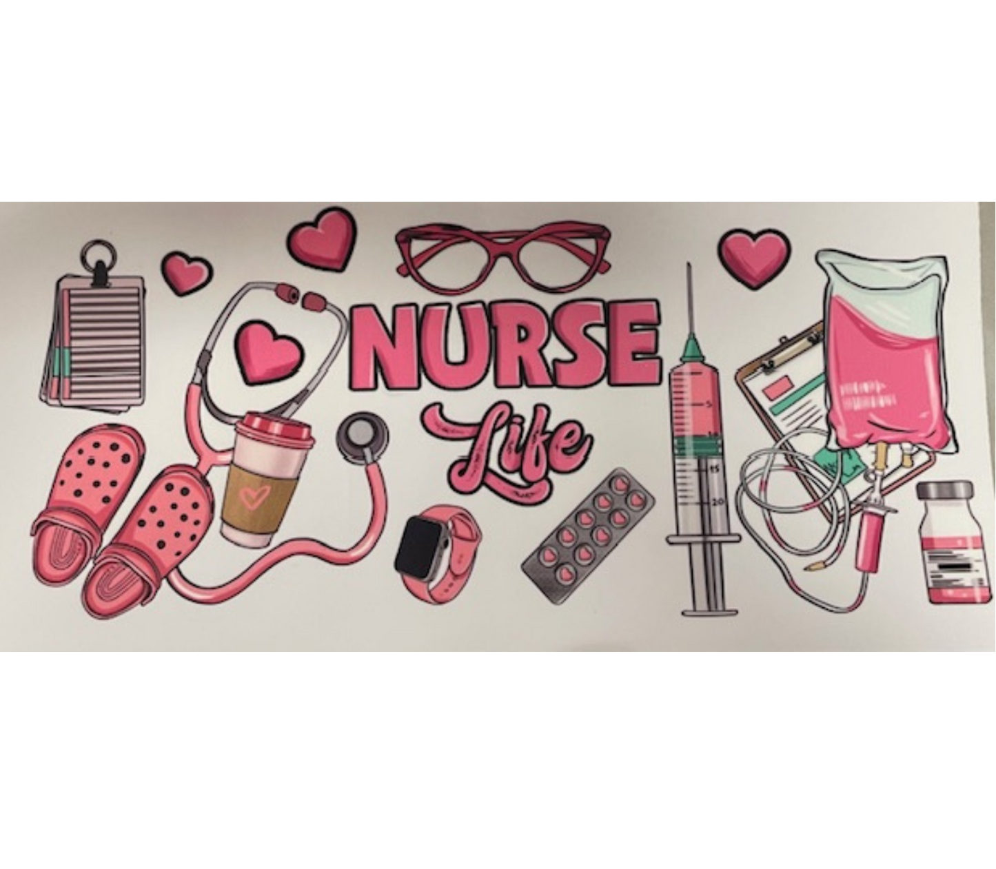 Nurse Life UV DTF wrap