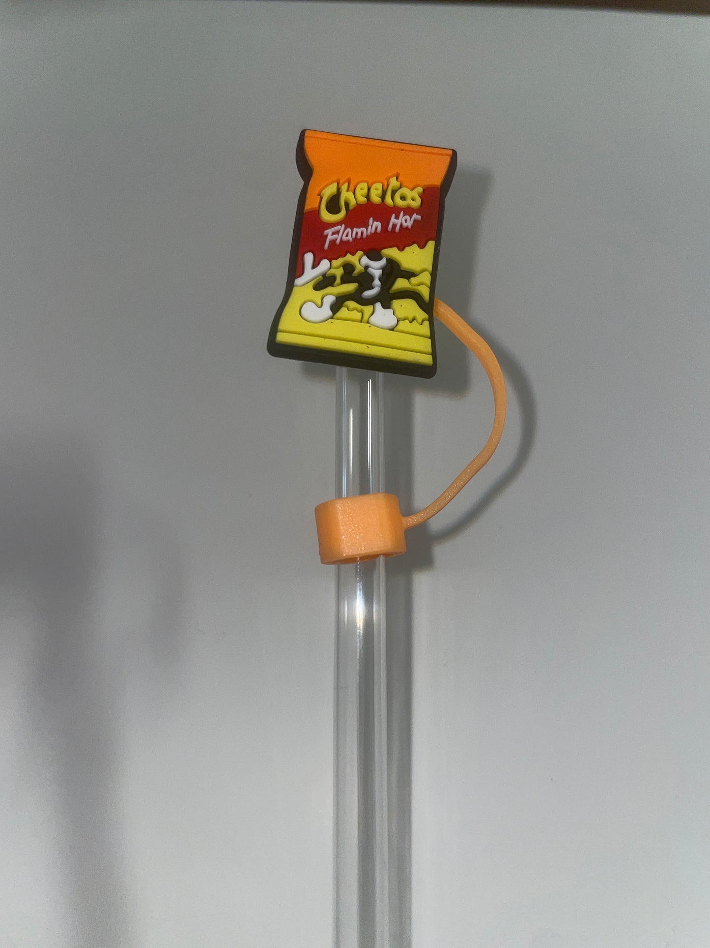 Hot cheetos straw topper