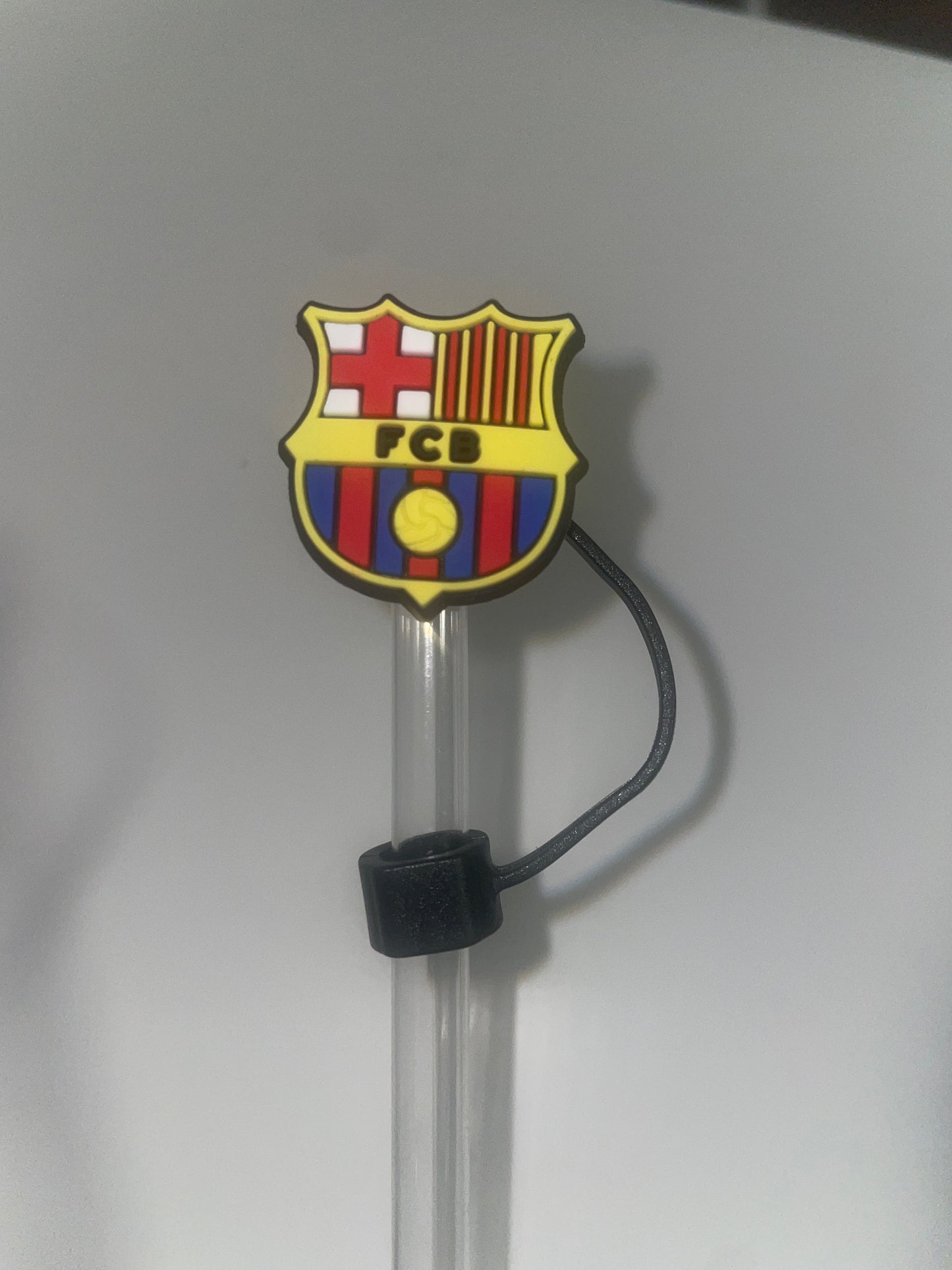 FCB soccer straw topper