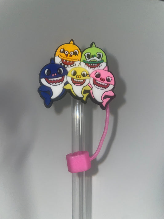 Shark straw topper