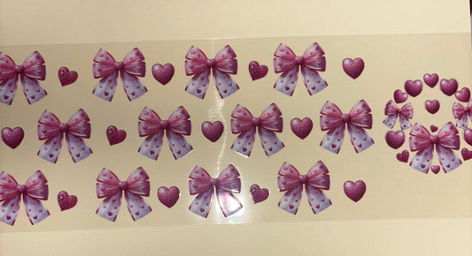 Bows uv dtf wrap ( DOUBLE SIDED ) w/ lid wrap