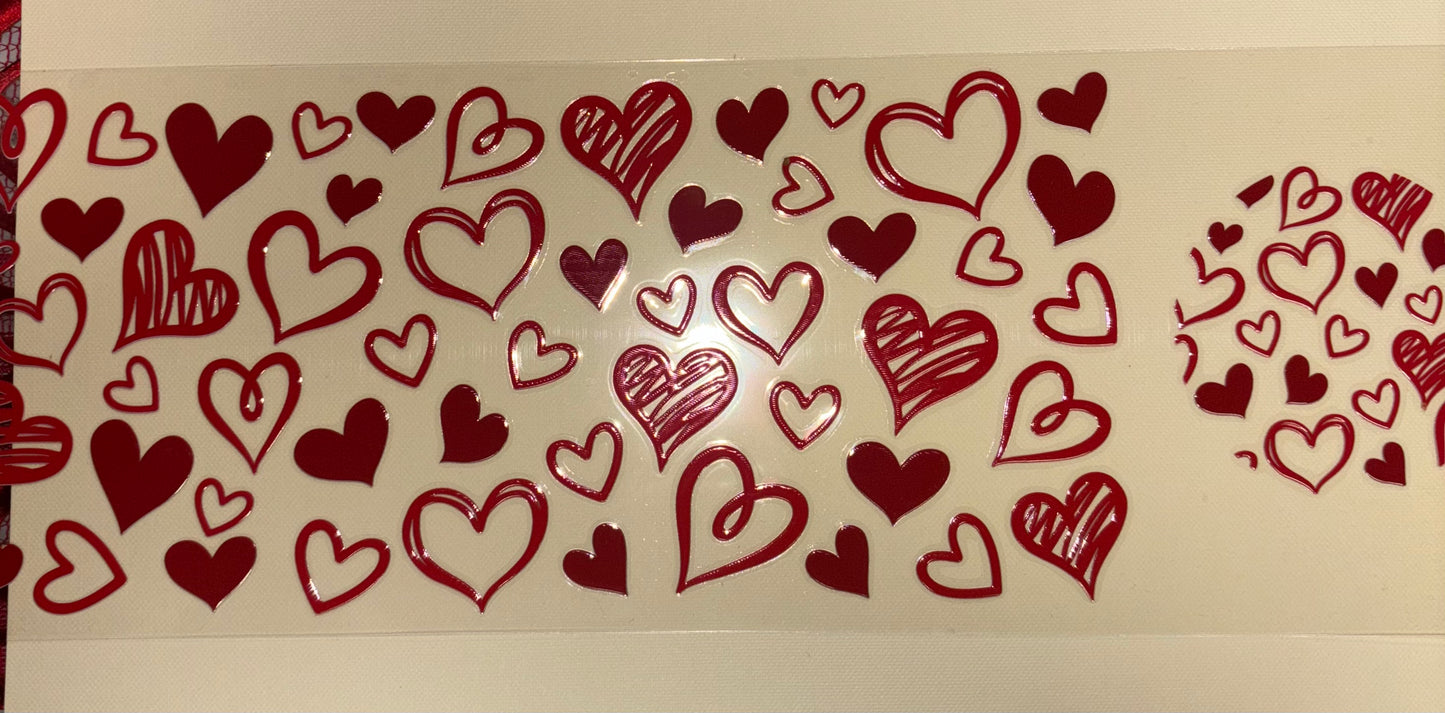 Heartts uv dtf wrap ( DOUBLE SIDED ) w/ lid wrap