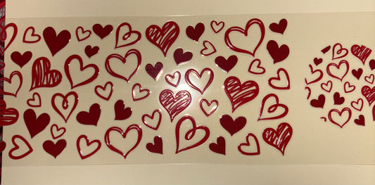 Heartts uv dtf wrap ( DOUBLE SIDED ) w/ lid wrap