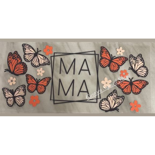 Mama butterflys uv dtf wrap ( DOUBLE SIDED )