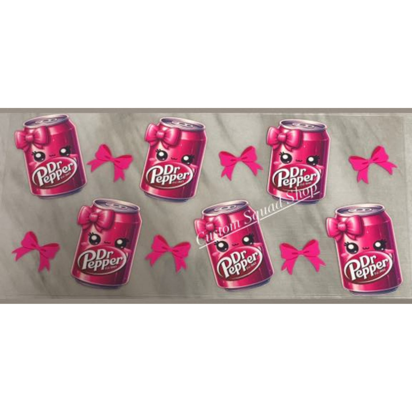 Dr Pepper uv dtf wrap ( DOUBLE SIDED )