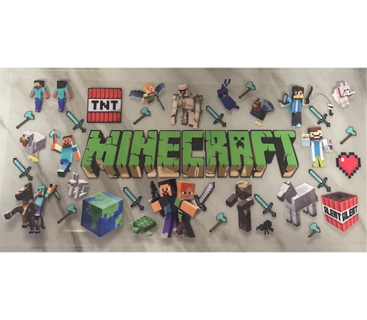 Minecraftt UV DTF wrap