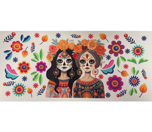 Dia de los Muertos UV DTF wrap