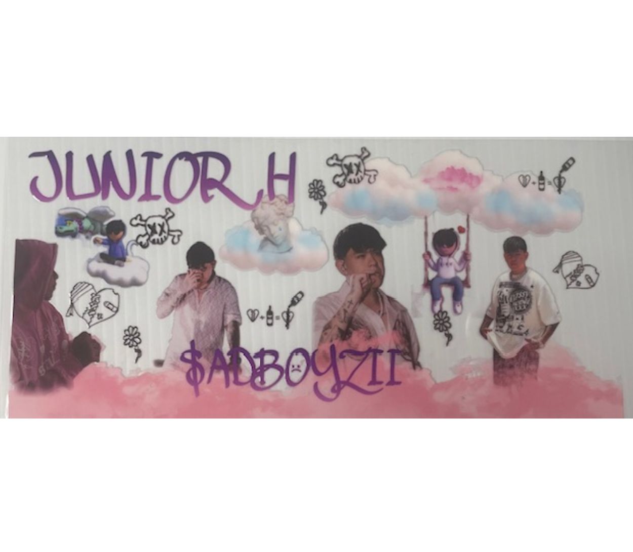 Sad boyz UV dtf wrap ( DOUBLE SIDED  )