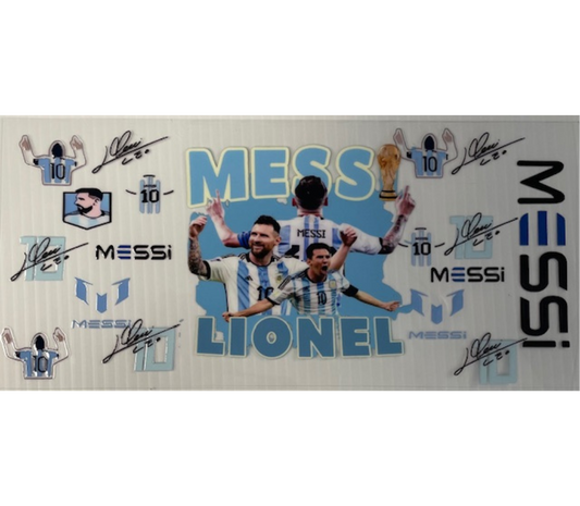 Messi uv dtf wrap ( DOUBLE SIDED  )