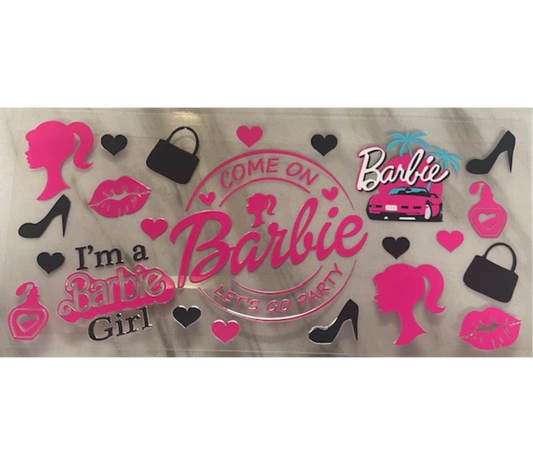 Barbie UV DTF wrap