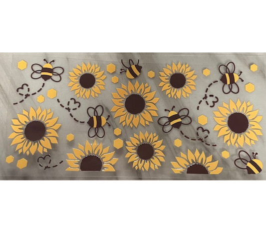 sunflowers UV DTF wrap