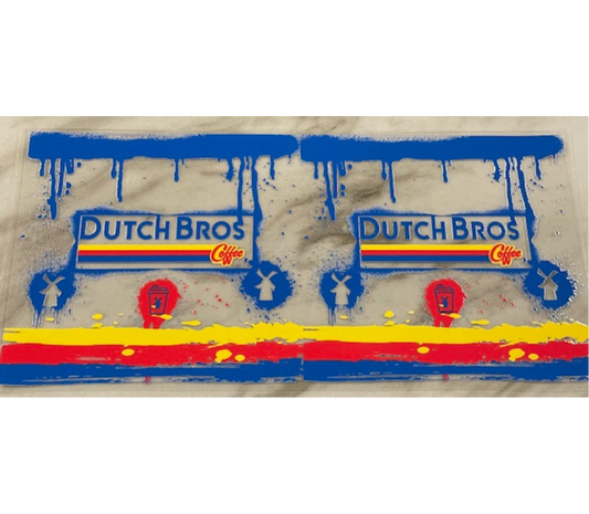 Dutch bros UV DTF wrap